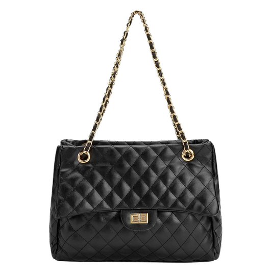 Amber Quilted Bag With Chain Strap - Didi Royale
