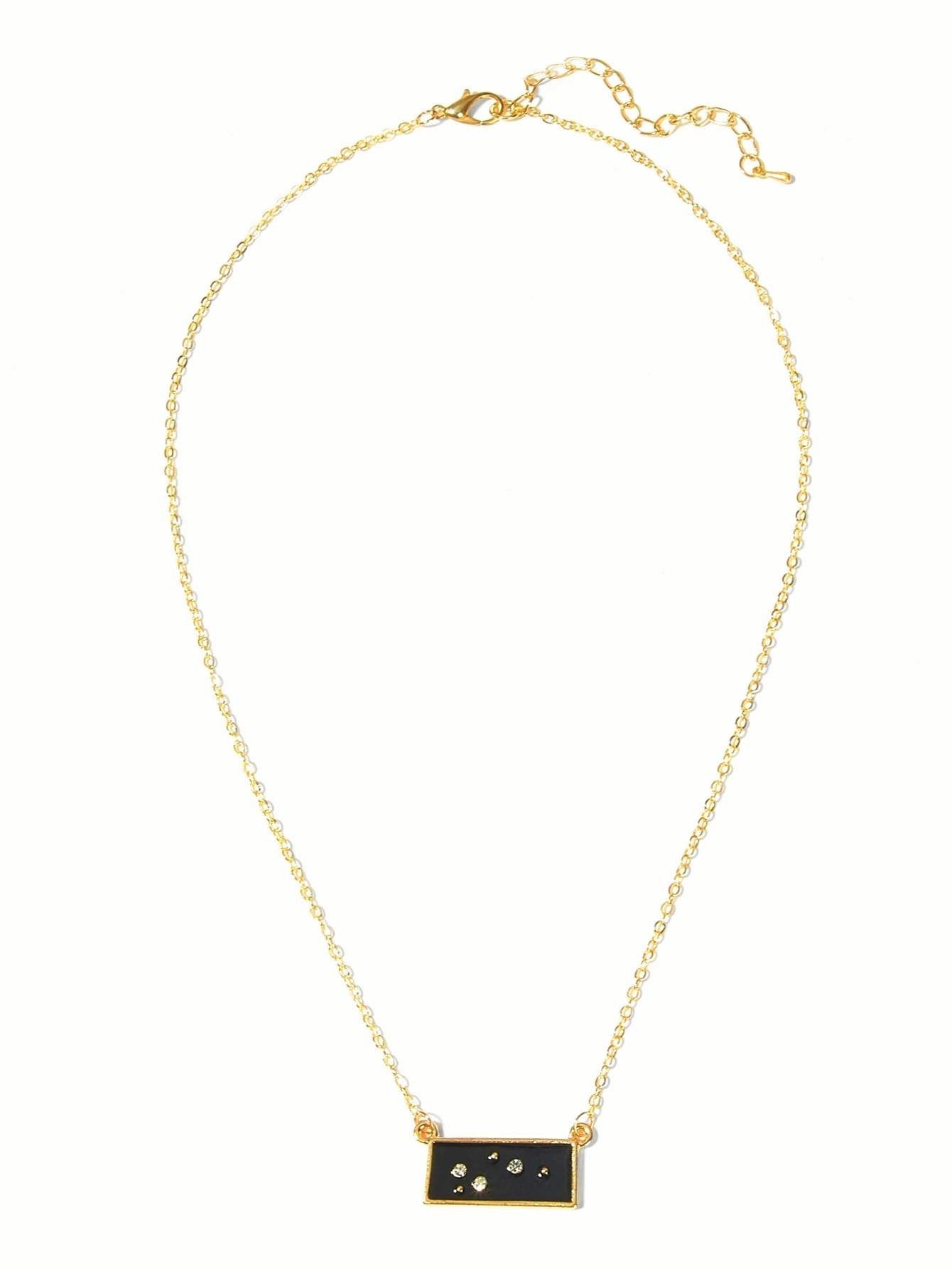 Charliza Rhinestone Constellation Pendant Necklace - Didi Royale