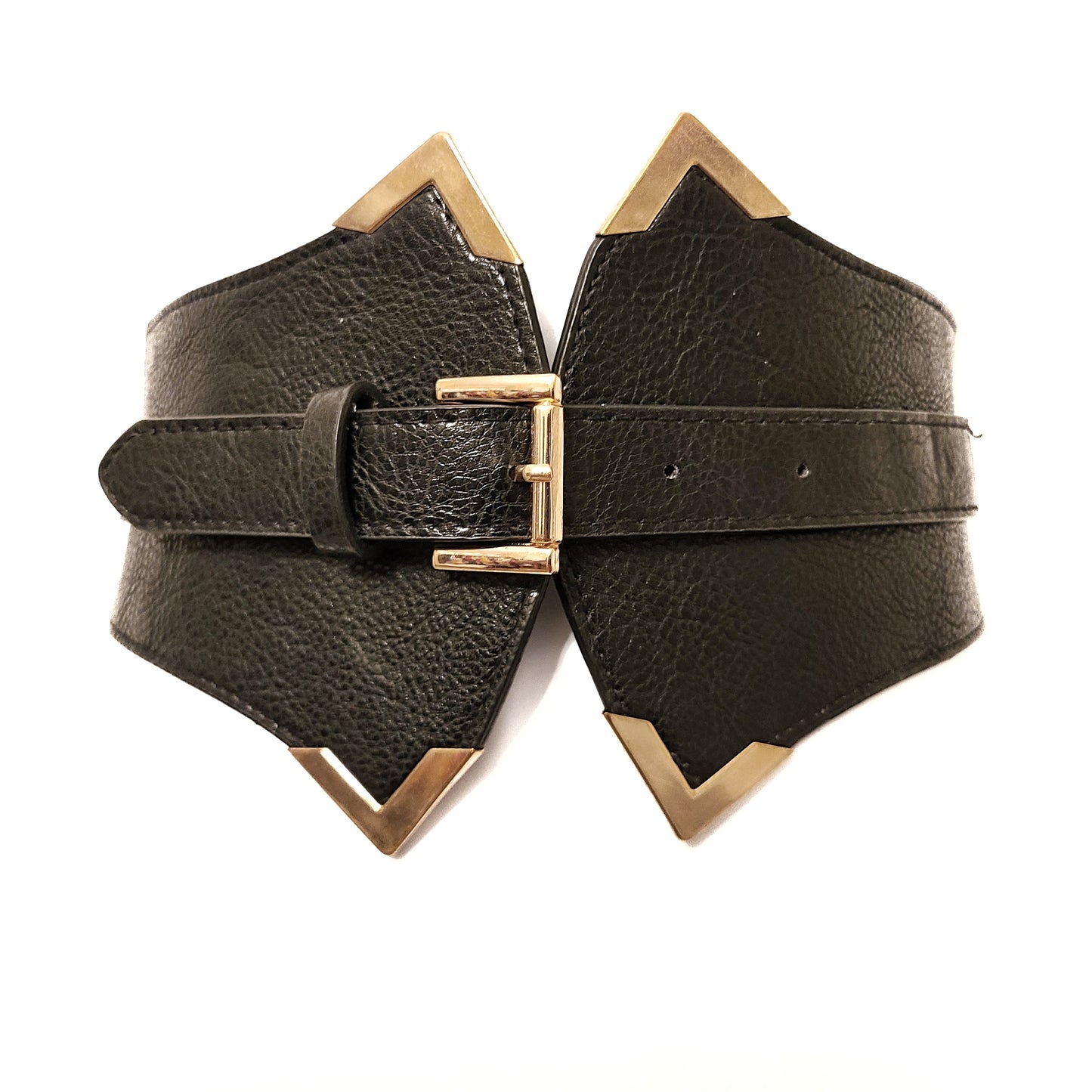 Sharon Corset Belt With Metallic Gold Trim - Didi Royale