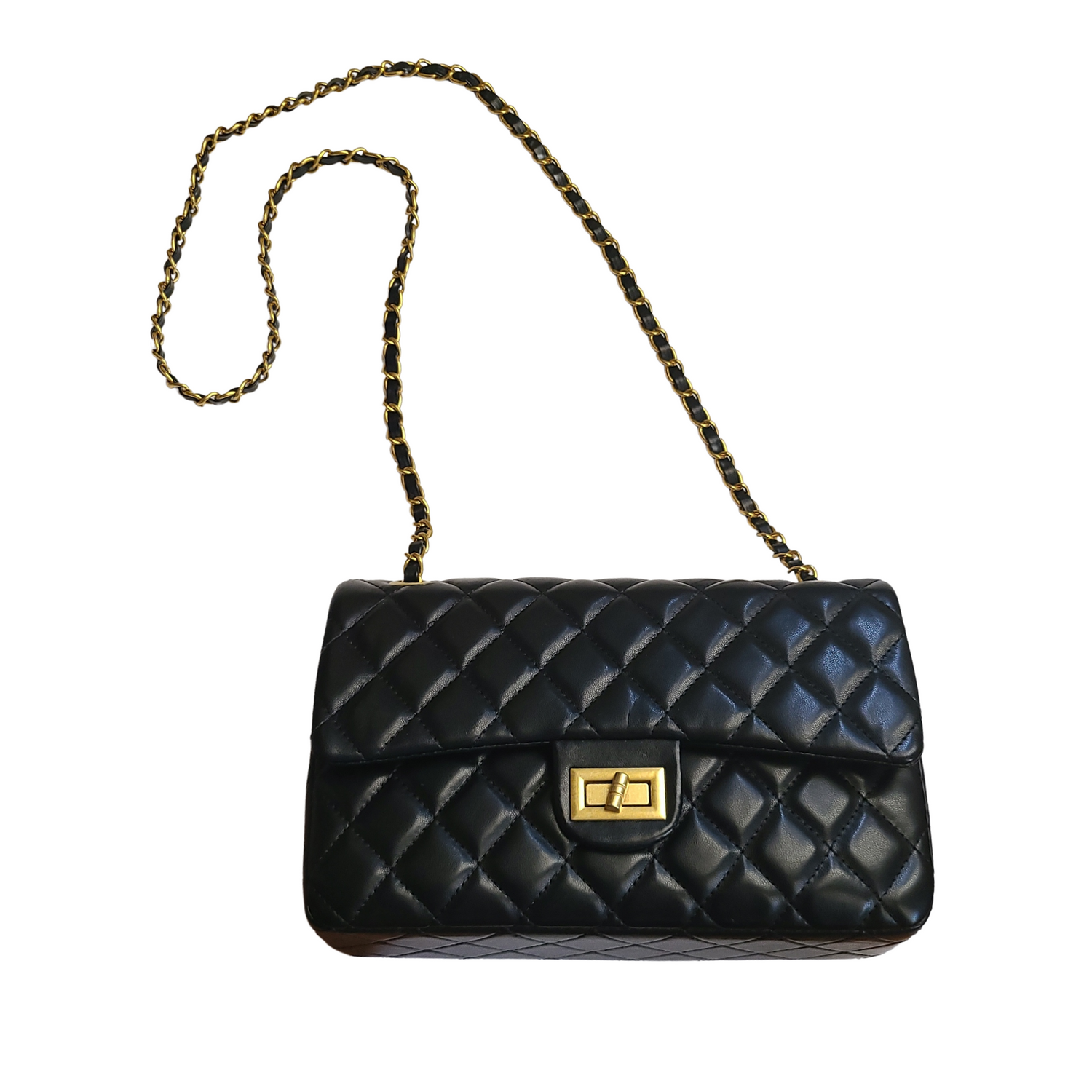 Chí Quilted Bag with Chain Strap
