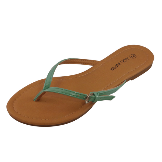 Peak Mint Green Thong Sandals - Didi Royale