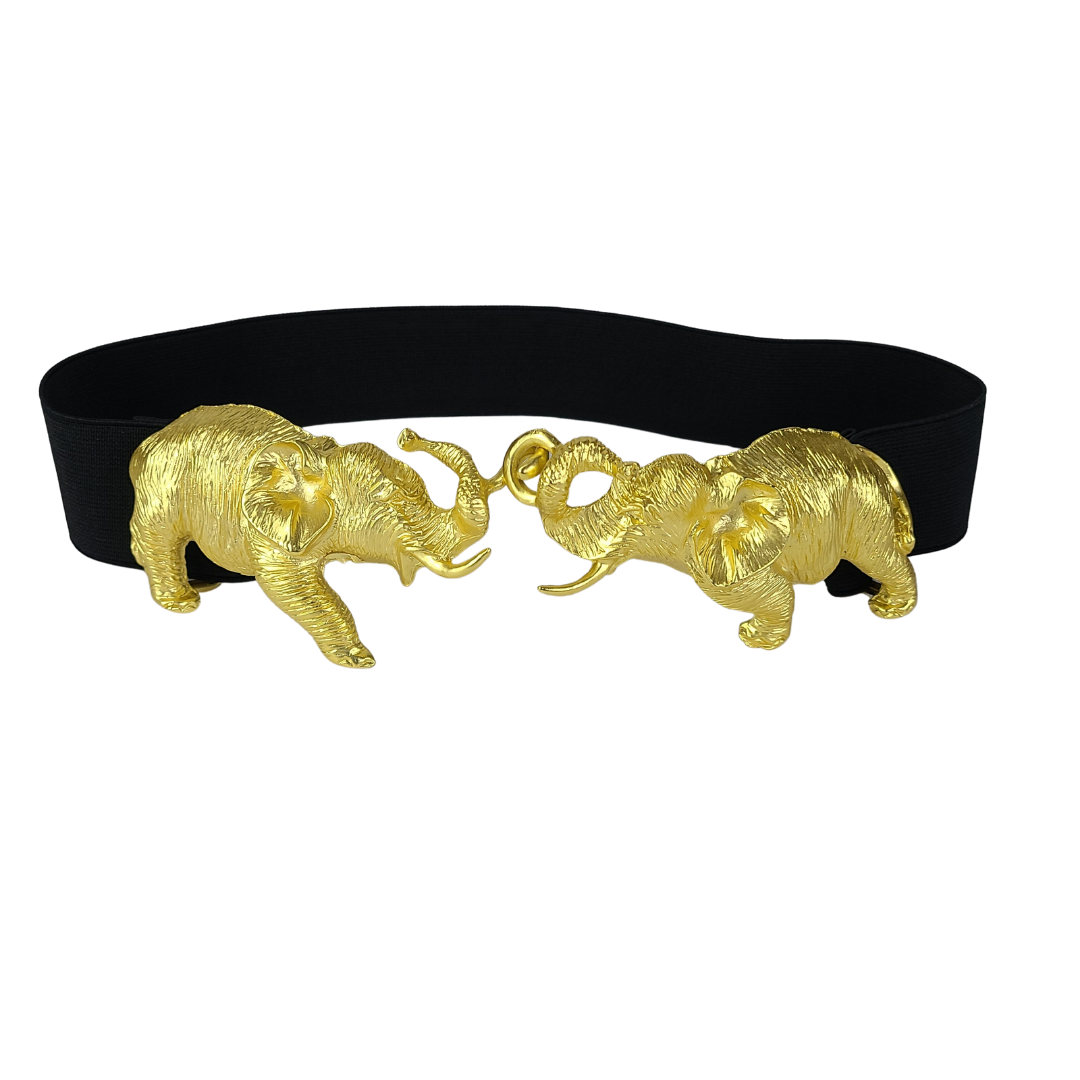 Gaja Gold Elephant Detail Belt