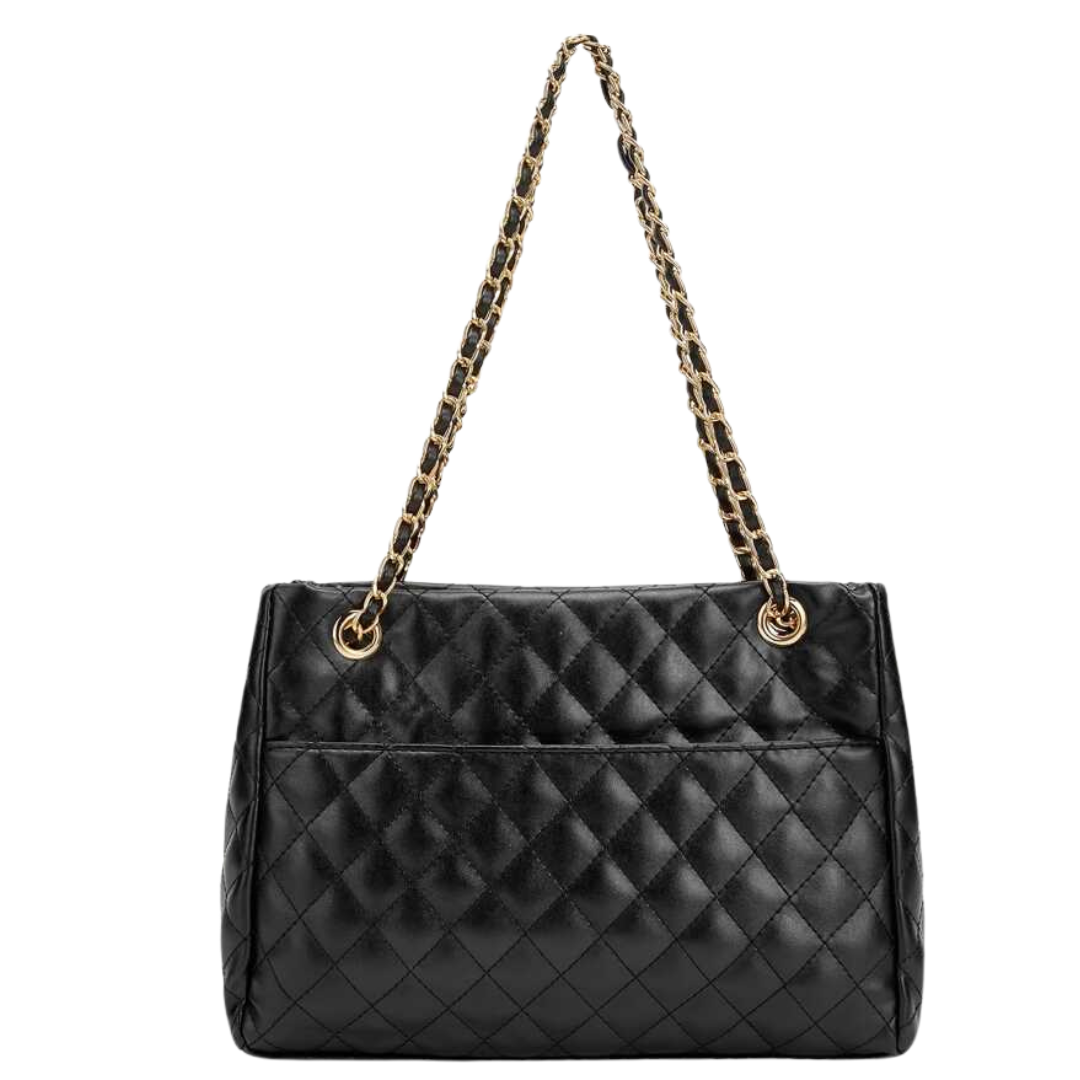Amber Quilted Bag with Chain Strap