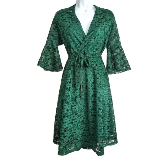 Adison Green Laced Midi Dress - Didi Royale