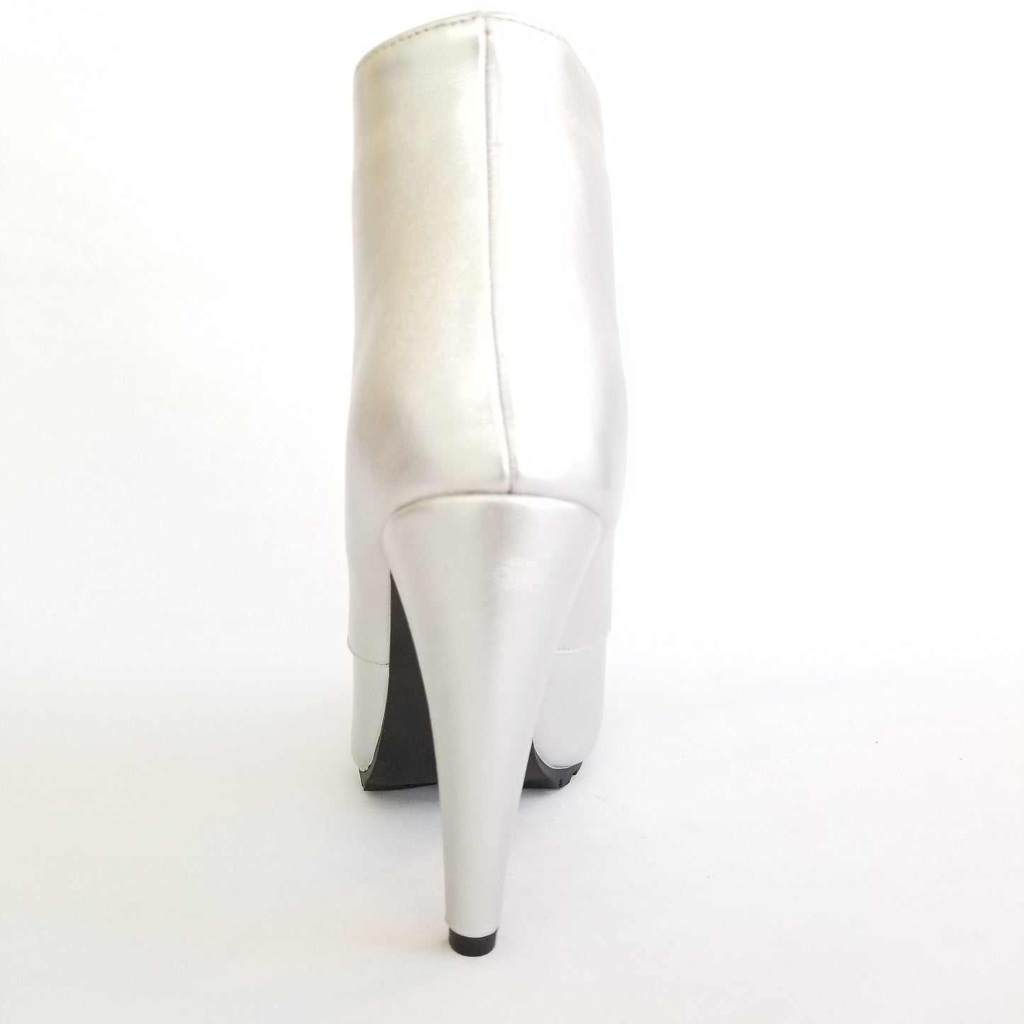 Vicky Silver High Heel Boots - Didi Royale