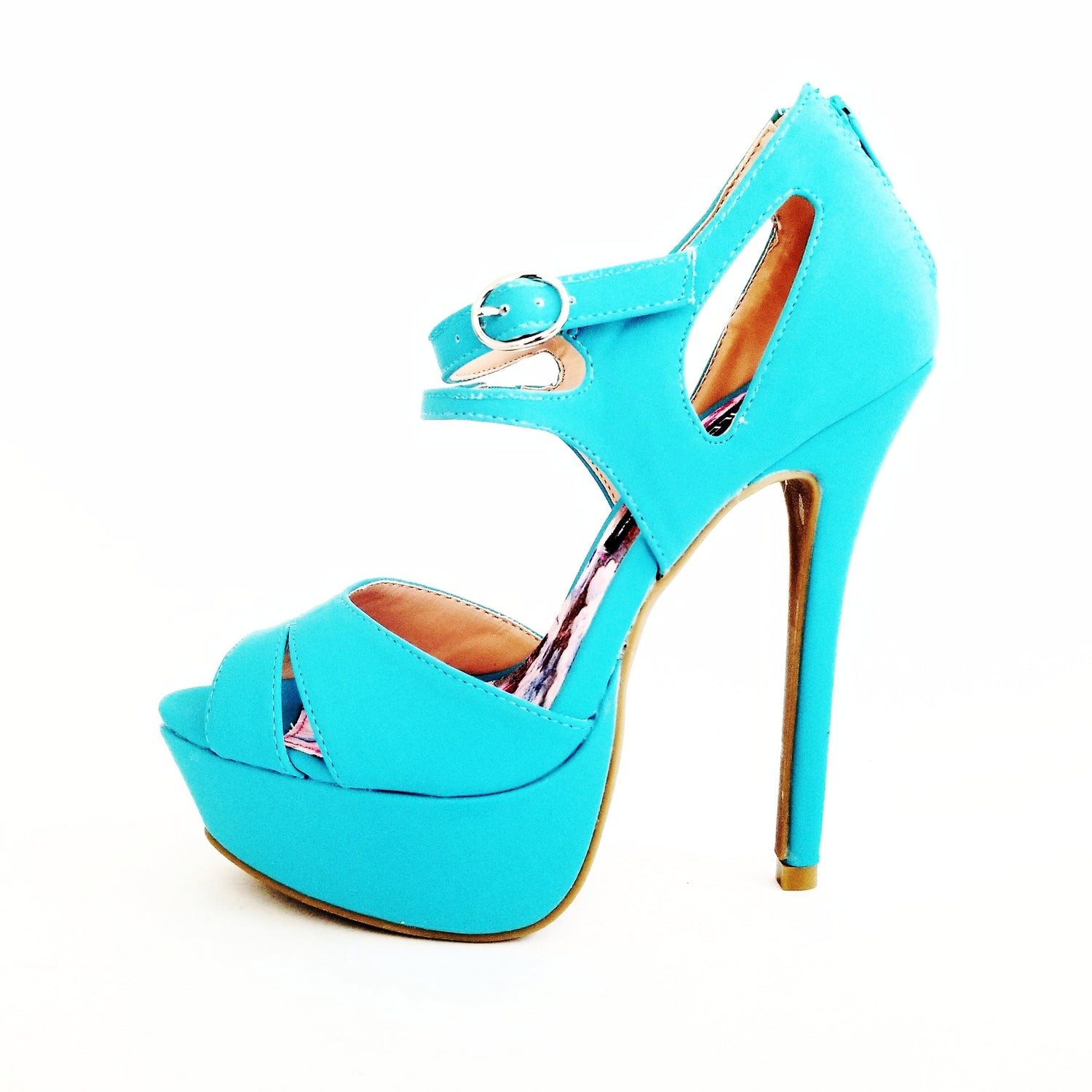 Jacklyn Blue High Heel Sandals - Didi Royale