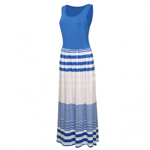 Evie Striped Fitted Maxi Dress - Didi Royale