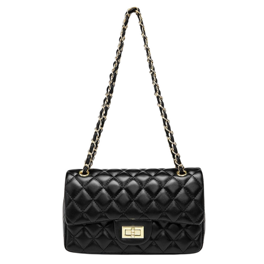 Cheyanne Quilted Bag With Chain Strap - Didi Royale