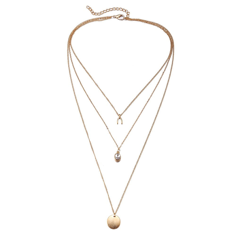 Chasity Gold Layered Necklace - Didi Royale