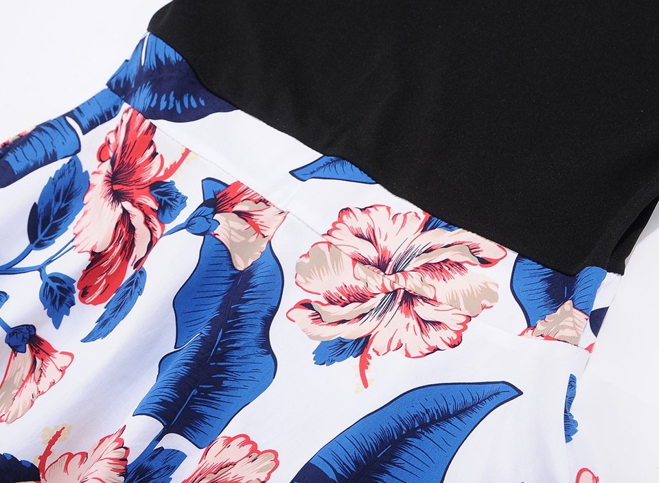 Kristiana Tank Sleeve Floral Print Midi Dress - Didi Royale