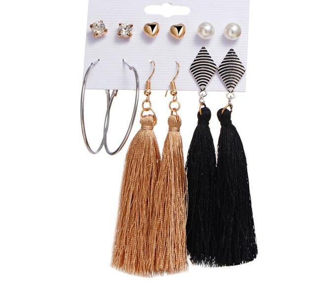 Aliya Stud And Drop Earring Sets - Didi Royale